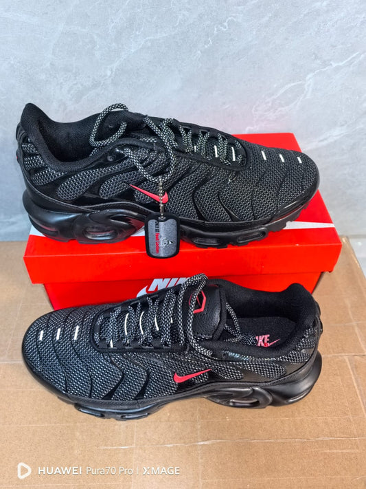 Nike Air Max Plus Metal Mesh Black Red Metallic Silver