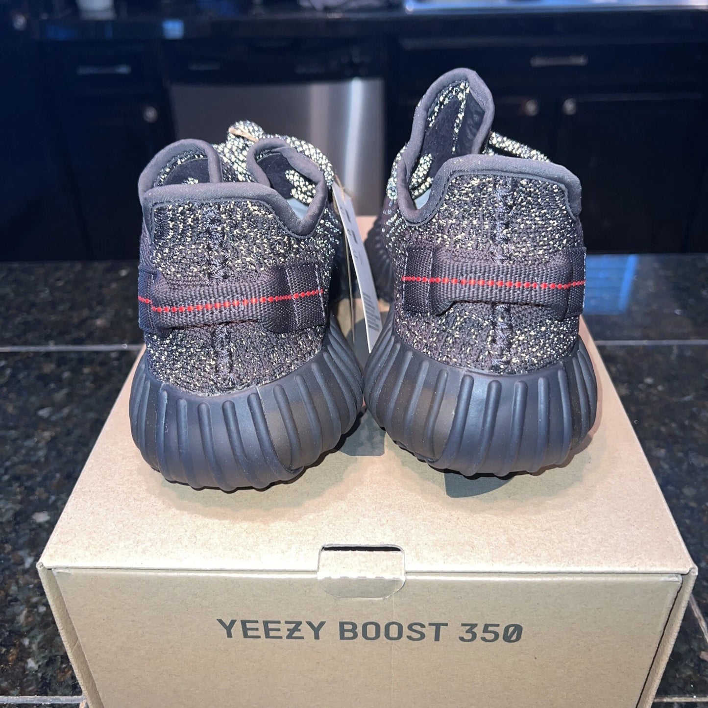 Adidas Yeezy boost “Static Black”-reflective